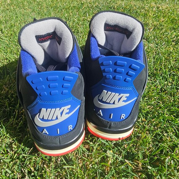 Air Jordan 4 Retro “Rare Air” Black Red Blue – Men’s Size 13 - Picture 3 of 9